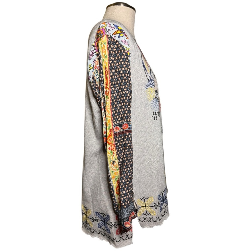 John Mark Primavera Boho Multicolor Embroidered L… - image 4
